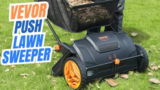 VEVOR Push Lawn Sweeper The Ultimate Cleaning Solution for Your Yard 2025 [upl. by Bjork]