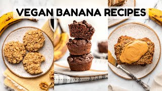 MUST TRY Overripe Banana Recipes Vegan [upl. by Lertnom]