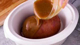 SlowCooker MapleBrown Sugar Ham I Pillsbury Recipe [upl. by Solberg]