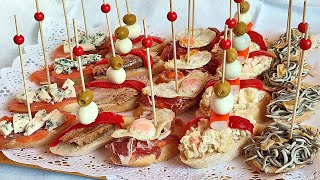 🍺🍹LOS MEJORES PINCHOS PARA APERITIVO DE FIESTAS🎅🏻🎄  PINTXOS VASCOS  El Dulce Paladar [upl. by Jezabella969]