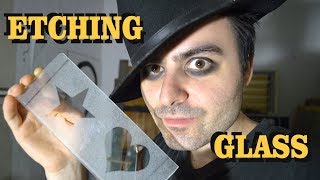 Glass Etching  Cheap Method [upl. by Annait729]