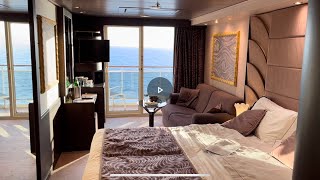 MSC Divina Yacht Club Deluxe Suite Tour 2022 [upl. by Desirae384]