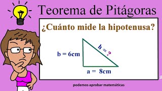 Cómo calcular la hipotenusa de un triángulo rectángulo [upl. by Wendel]