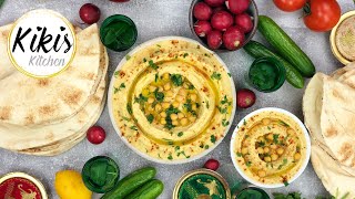 Original HUMMUS Rezept  Kichererbsenpaste mit Tahine  Hummus Bi Tahina  Hommus  vegan [upl. by Atronna]