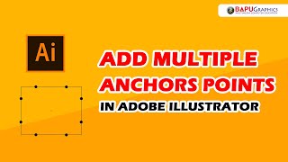 How to add Nodes in Illustrator  Add multiple anchor points on a path in Illustrator [upl. by Eltsryk220]