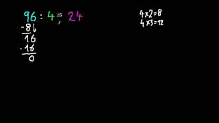 Schriftliche Division Einführung in lange Division [upl. by Dale]