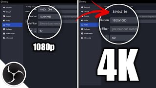 HOW TO STREAM amp RECORD 4K VIDEO IN 1080P MONITOR USING OBS STUDIO [upl. by Gader]