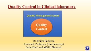 Part1 English Laboratory Quality Control  Basics  Biochemistry  NJOY Biochemistry [upl. by Fariss581]