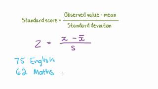 Maths Tutorial Z Scores Standard scores in statistics [upl. by Kendry628]