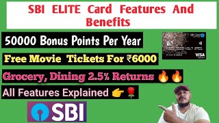 Best Premium Card From SBI Bank  SBI ELITE Card Features And Benefits 🤩🔥 Techno Tamil [upl. by Riatsala]