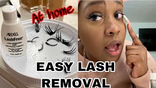 How To REMOVE Mink Lash Extensions At Home  Ardell LashFree Remover [upl. by Cal]