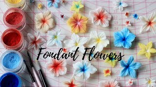 HOW TO MAKE FONDANT FLOWERS EASY TUTORIAL  INTHEKITCHENWITHELISA [upl. by Disharoon603]