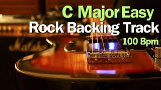 C Major Backing Track  Pop Rock  Easy Jam [upl. by Ellata]