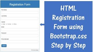 How to Create a Registration Form in HTML and CSS  How to Make Registration Form in HTML and CSS [upl. by Eirrab613]