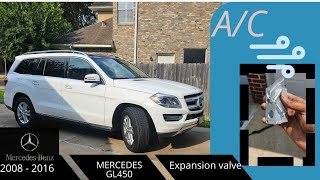 Mercedes GL450 expansion valve replacement 20082016 [upl. by Nlyak146]