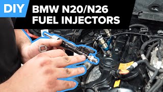 BMW Fuel Injector Replacement DIY BMW F30 328i N20N26 [upl. by Blossom738]