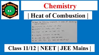 Heat of Combustion  Examples [upl. by Searle]