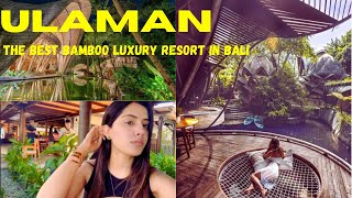 Exploring Bali’s First Bamboo Hotel 😍  Ulaman Luxury Resort [upl. by Adni]