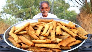 Veg Spring Rolls Recipe  Quick Easy Crispy Spring Rolls Recipe Grandpa Kitchen [upl. by Oretos554]