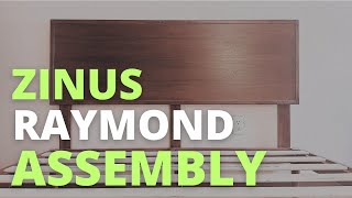 ZINUS Raymond Wood Platform Bed Frame Adjustable Wood Headboard Assembly  Zinus Bed Frame Assembly [upl. by Alexander]