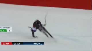 Lindsey Vonn Sturz Schladming live HD  Lindsey Vonn Horrible Crash HD [upl. by Blus]