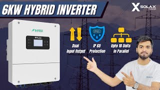 Solax Power 6Kw 2024 New Inverter  New Solax Power 6kw Hybrid Review  X1 Hybrid LV Full Detail [upl. by Sato]