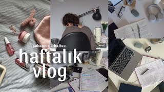 haftalık vlog  branş denemeleri  erken saatte derse oturmak [upl. by Hardan]