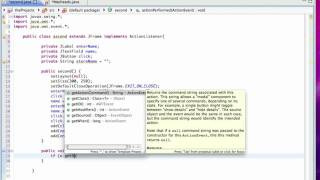 Java GUI Lesson 4  JButton and ActionListener [upl. by Aenet]