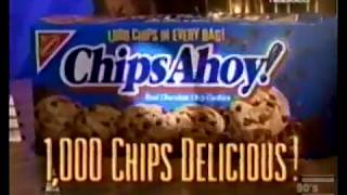 Chips Ahoy Ad 1000 Chips Delicious 1998 [upl. by Buford]