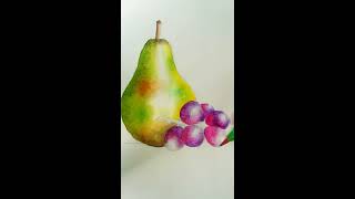 🎨Pintar con acuarela🔥EJERCICIO FACIL 2020 Bodegon de frutasWATERCOLOR PAINTING [upl. by Caresa]