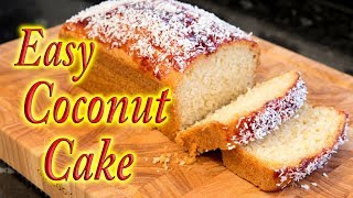 Coconut cake simple easy and quick to make [upl. by Acinnor832]