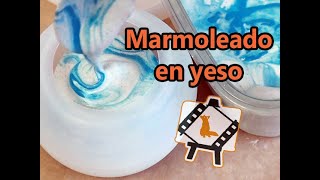 Como hacer marmoleado en yeso  Tutoriales [upl. by Gilbertson]