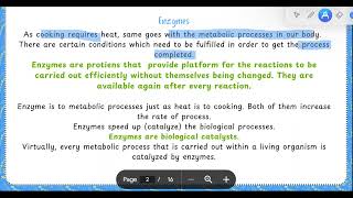 Chp 1 Enzymes  Enzymes The Unsung Heroes of Biological Science [upl. by Talbot314]