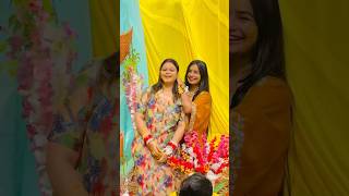 Bestie’s Wedding 😱 crafteraditi wedding minivlog weddingvlog shorts friend ​⁠CrafterAditi [upl. by Skoorb]