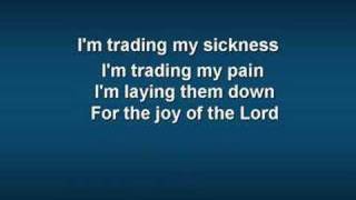 Trading My Sorrows worship video w lyrics [upl. by Notwen]