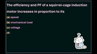 Induction Machines  Top Question 8 [upl. by Mullins]