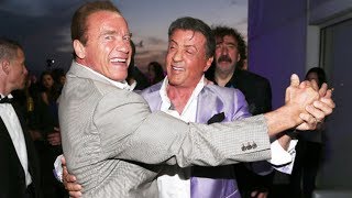 When Arnold Schwarzenegger and Sylvester Stallone Go Out in Public [upl. by Feodore]