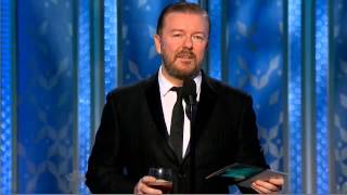 Ricky Gervais Speech Golden Globes 2015 HQ [upl. by Jolynn]