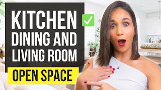 TOP 12 Living room  Dining room  Kitchen Interior Design Ideas  Open Space Home Decor [upl. by Katina]