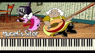 How to Play  quotMuriels Sitar songquot  from courage the cowardly dog show [upl. by Peedus]