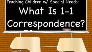 One To One Correspondence Special Needs Tips amp Tricks [upl. by Assirrec]