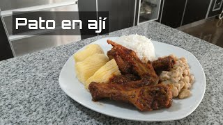 PATO EN AJÍ  Cocina Peruana  Al Estilo Peruano [upl. by Neelrak684]