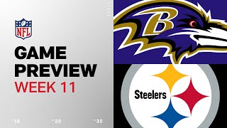 Baltimore Ravens vs Pittsburgh Steelers  2024 Week 11 Game Preview [upl. by Grunenwald]