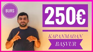 KAÇIRMA 250€ BURS BAŞVURUSU BELÇİKA DİYANET VAKFI BURSU HEMEN BAŞVUR KAPANMASIN [upl. by Ailasor]