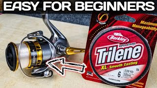 How to Spool a Spinning Reel  TIPS to Help Beginners [upl. by Bruell]