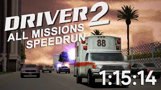 ReDriver 2 All Missions Speedrun in 11514 World Record [upl. by Laertnom]