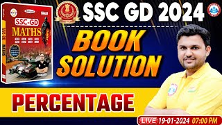 SSC GD 2024  SSC GD Maths Chapter Wise Book Solution Percentage Class SSC GD Math by Rahul Sir [upl. by Enomahs934]