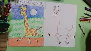 Giraffes Cant Dance Drawing Make Art with Mrs M [upl. by Idnac]