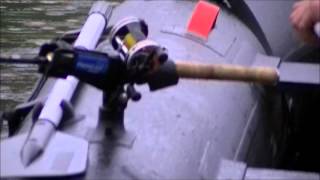 FISHING ROD HOLDER FOR INFLATABLE BOATS [upl. by Schuh]