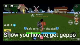 HOW TO GET GEPPO IN BLOX FRUITS Roblox [upl. by Dronski]